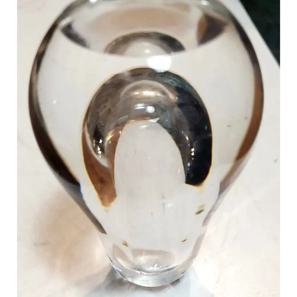 Kosta Boda Decanter Stopper Pear Shaped Crystal Top 44 -1856 signed